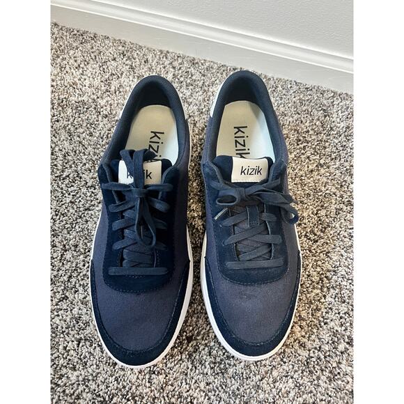 Kizik prague dusk blue sneaker men's size 9 - Picture 3 of 7